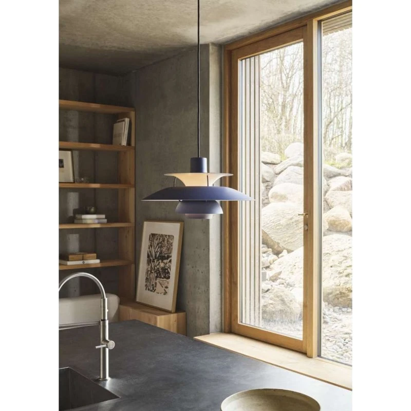Louis Poulsen PH 5 Mini Hanglamp - Dusty Indigo - 30 cm