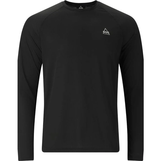 SOS Pillar Tech LS Tee Heren - Zwart