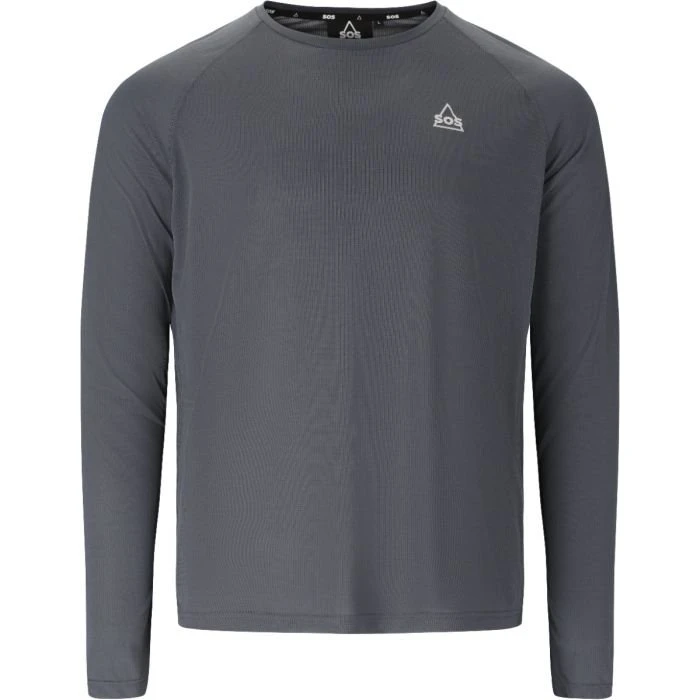 SOS Pillar Tech LS Tee - Grijs - Heren