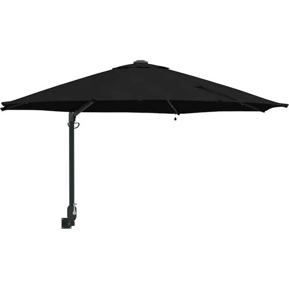 vidaXL Tuinparasol Zwart 248 x 248 x 148 cm