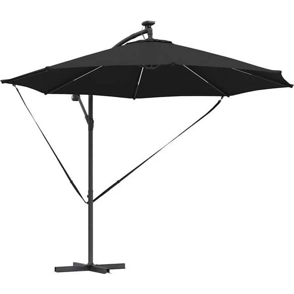 Cantilever Banana Parasol Zwart 294 x 294 x 248 cm