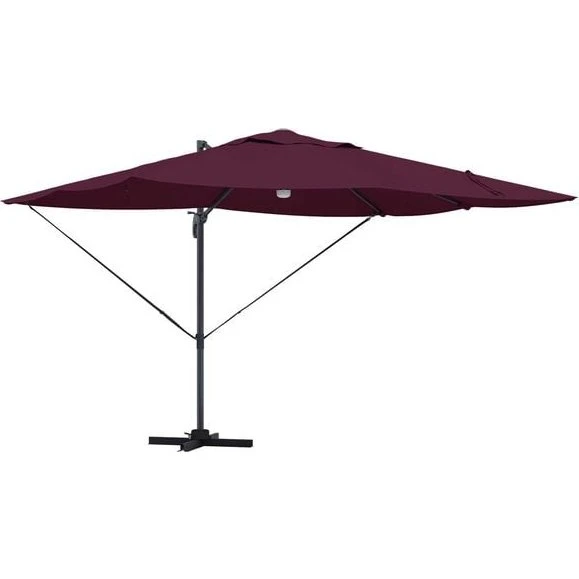 Cantilever Roma Parasol Bordeaux Rood 351 x 250 x 253 cm