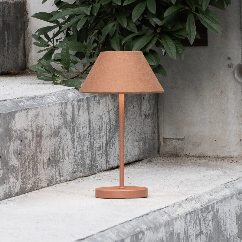 Watt & Veke Teya LED-accu-tafellamp Terracotta, 26 cm