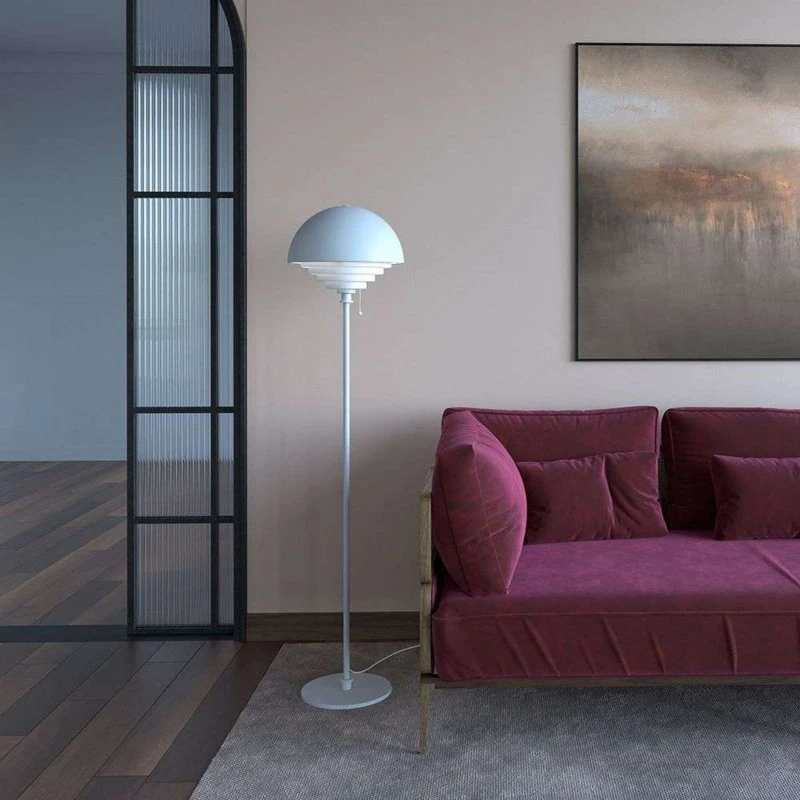 Herstal Motown Vloerlamp Wit - 150 cm