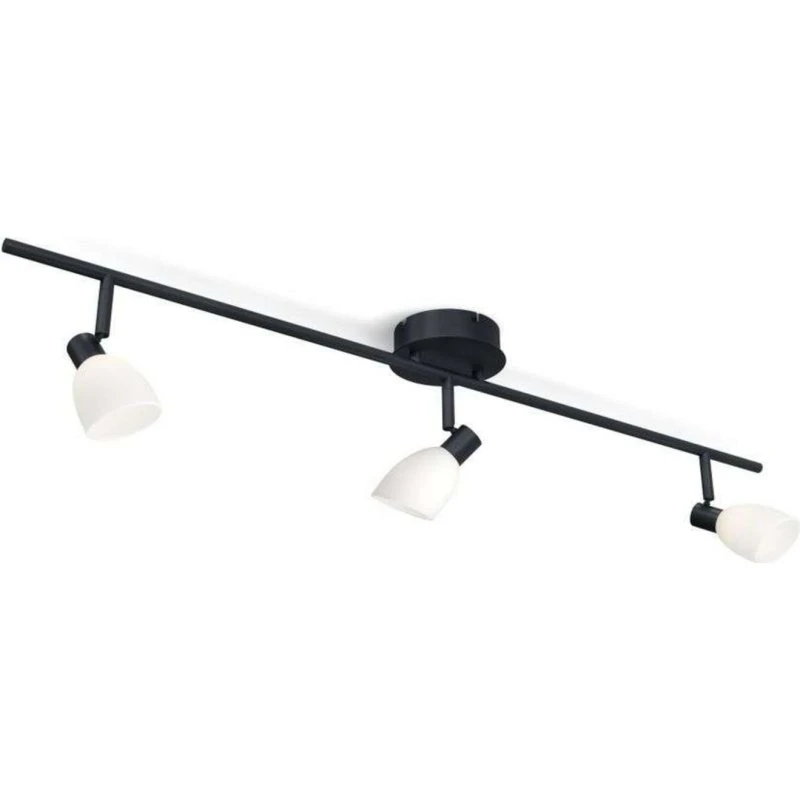 Herstal Cut Plafondlamp Black/Opal - 3-delig railsysteem