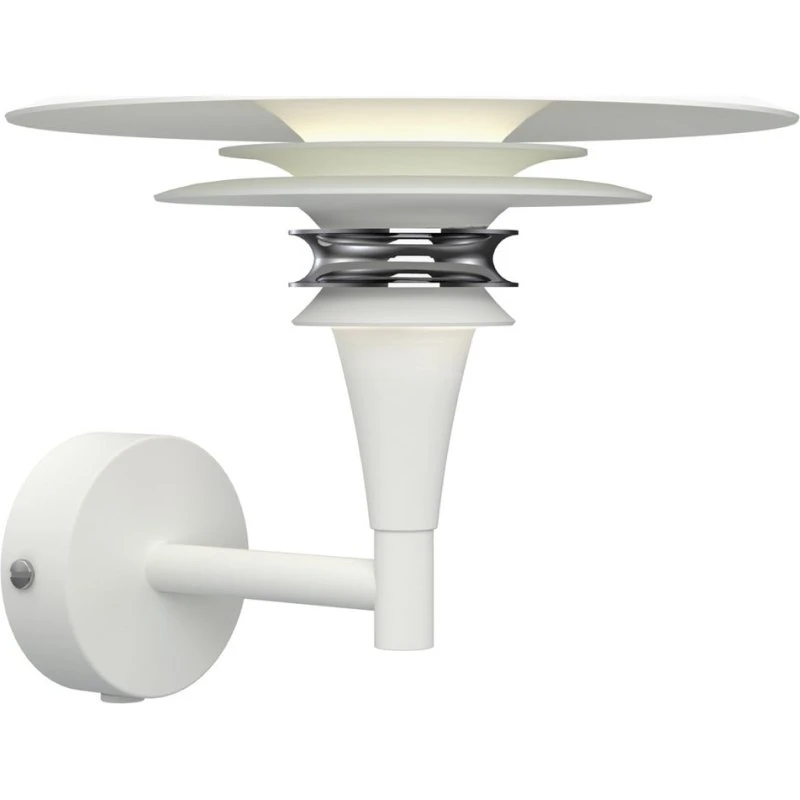 Belid Diablo wandlamp Ø 20 cm - Wit/Chroom