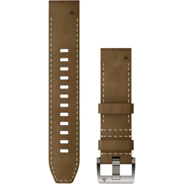 Garmin QuickFit® 22 Hybride Horlogeband - Bruin Leer/Siliconen