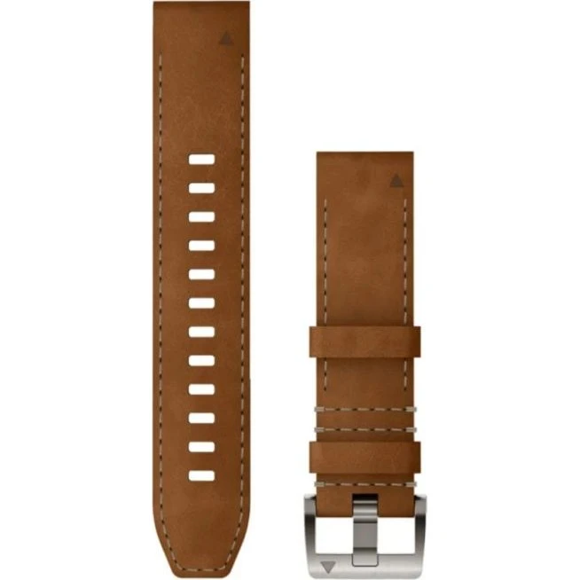 Garmin QuickFit 22 Hybride Band - Bruin Leer/Siliconen