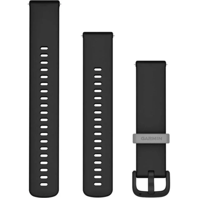 Garmin Quick Release Silicone Horlogebandje 20 mm - Zwart
