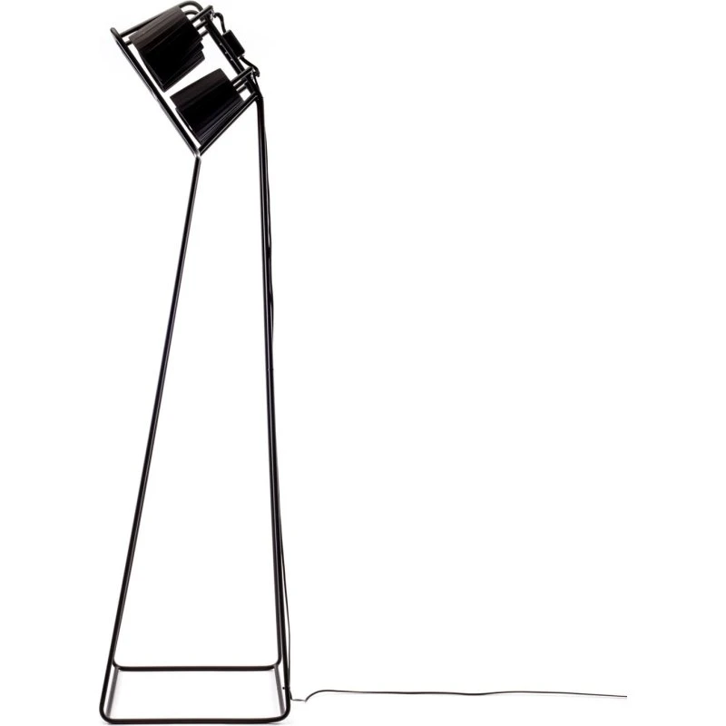 Seletti Multilamp Vloerlamp Zwart - Design met 6 Stoffen Kappen