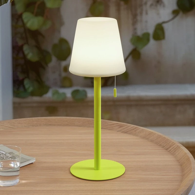 Lindby Azalea LED Oplaadbare Tafellamp - Geel/Wit - IP44