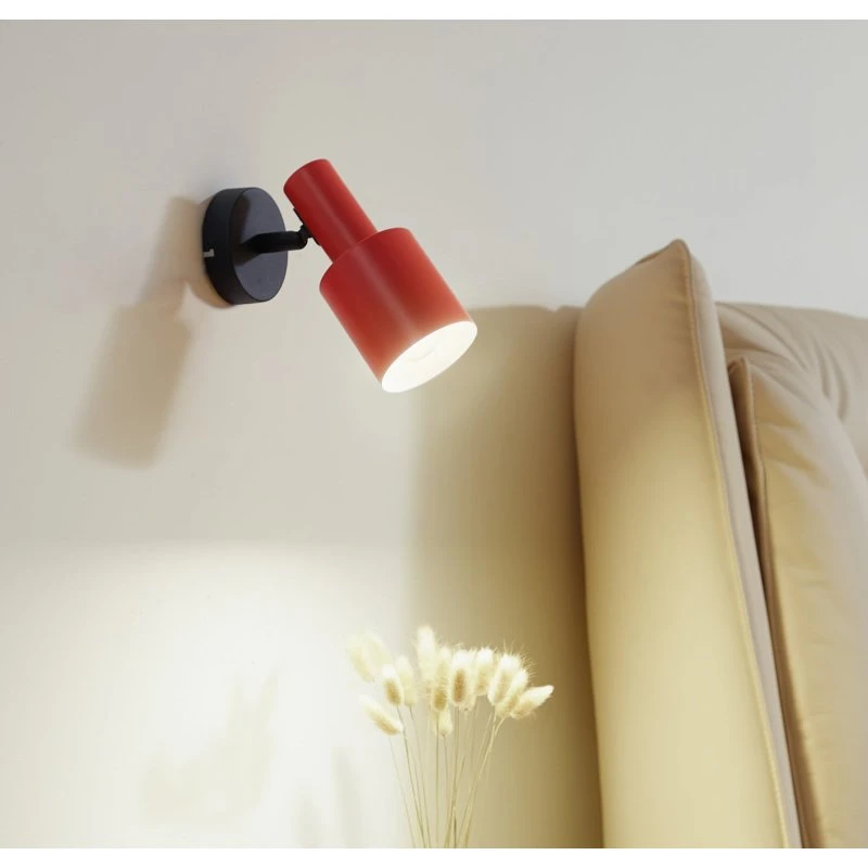 Lindby Ovelia Wandlamp - Oranje/Zwart - Metaal