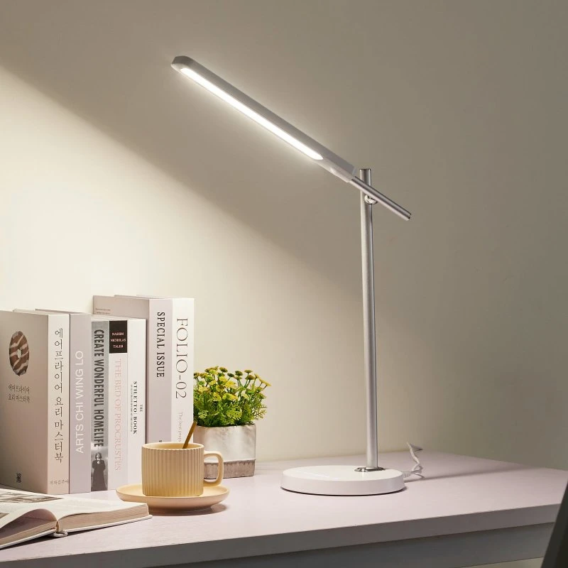 Lindby Valtorin LED bureaulamp - Wit - Dimbaar