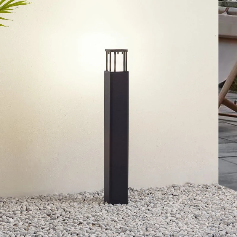 Lucande Dakil LED Meerpaal - Zwart - Aluminium - 65 cm