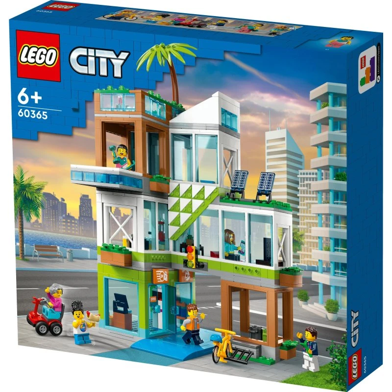 LEGO City Appartementsgebouw 60365 – 676 stukjes, 6 minifiguren