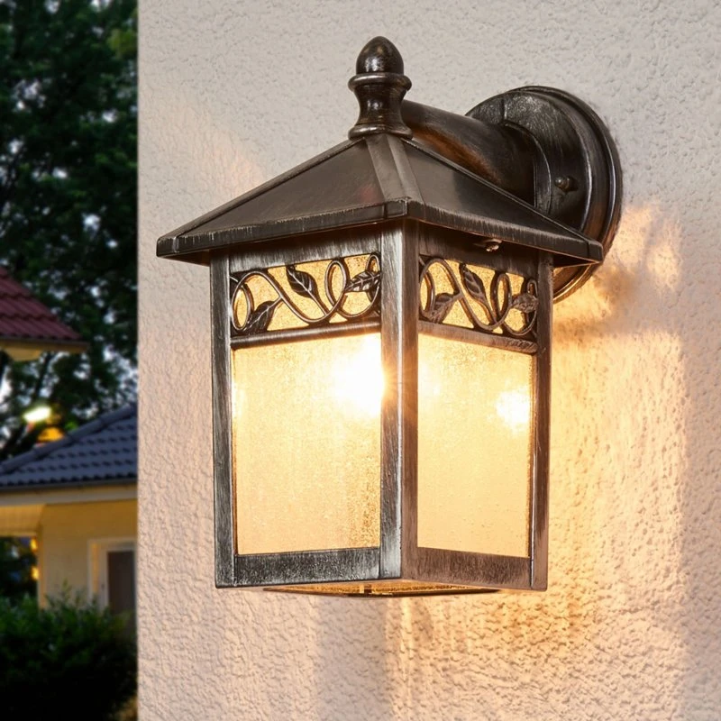 Elstead Winchcombe Buitenwandlamp - Zwart/Transparant - IP44