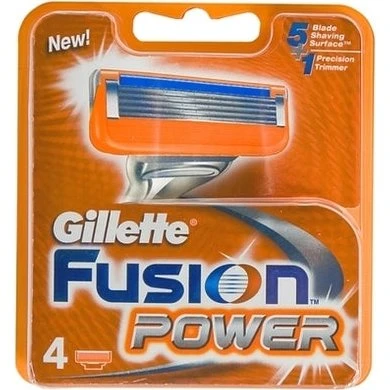 Gillette Fusion Power Scheermesjes 4 Stuks