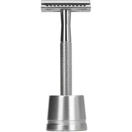 Bambaw Metalen Dubbelzijdig Scheermes met Houder