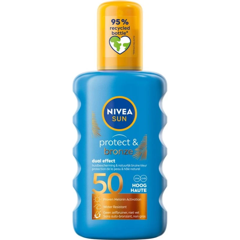Nivea Sun Protect & Bronze Zonnespray SPF50 200ml