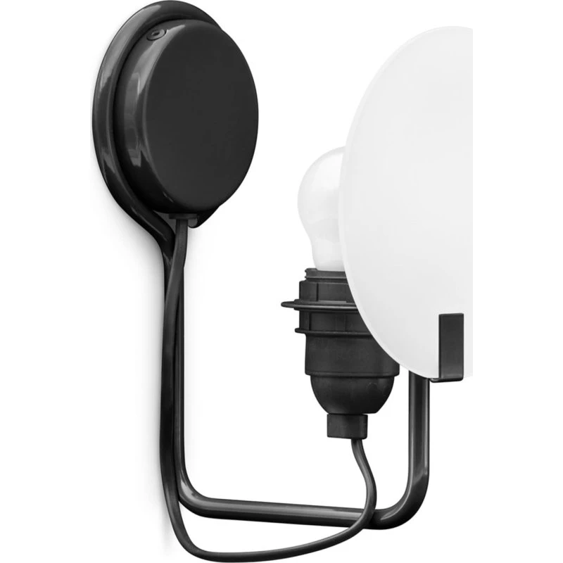 Stilnovo Bugia LED wandlamp, zwart, 1-lamp