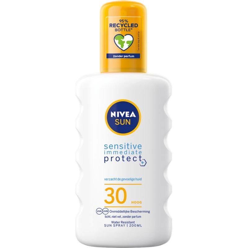 NIVEA Sun Sensitive Immediate Protect SPF30 Zonnespray 200ml