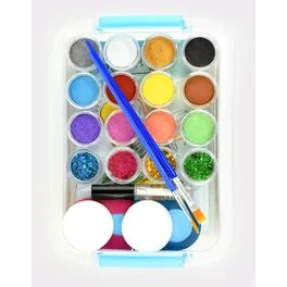 Grime Set met 23 delen voor gezichtsverf en accessoires