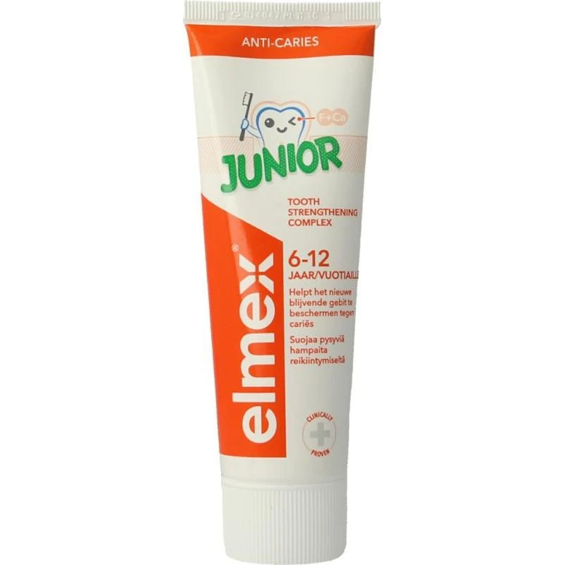 elmex Anti-Cariës Junior Tandpasta 75ml (6-12 jaar)