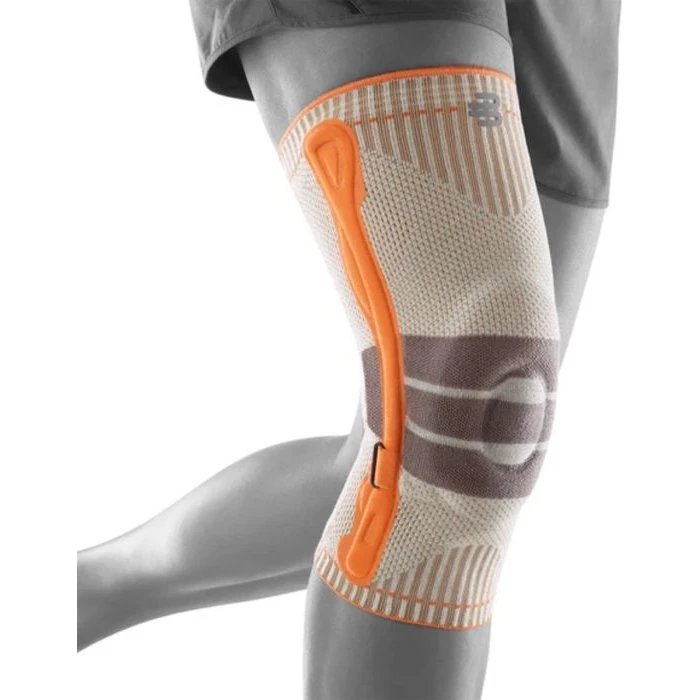 Bauerfeind Outdoor Kniebandage - Merinowol - Oranje