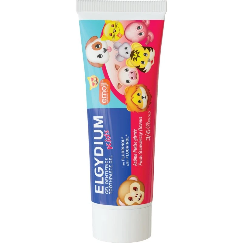 Elgydium Kids Emoji Bevroren Aardbei 3-6 jaar 50ml