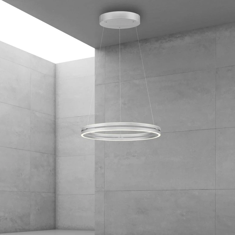 Paul Neuhaus PURE E-Loop LED hanglamp, Stone, Ø70 cm