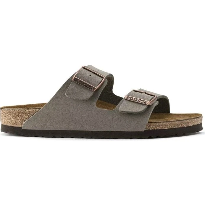 Birkenstock Arizona Narrow Birko-Flor Nubuck Grijs - Maat 38