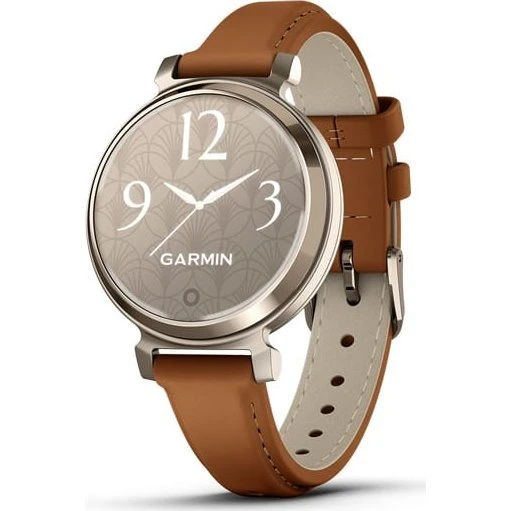 Garmin Lily 2 Classic Dark Bronze met Mulberry lederen band