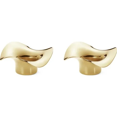 Georg Jensen Cobra Gold Theelichthouder Set van 2
