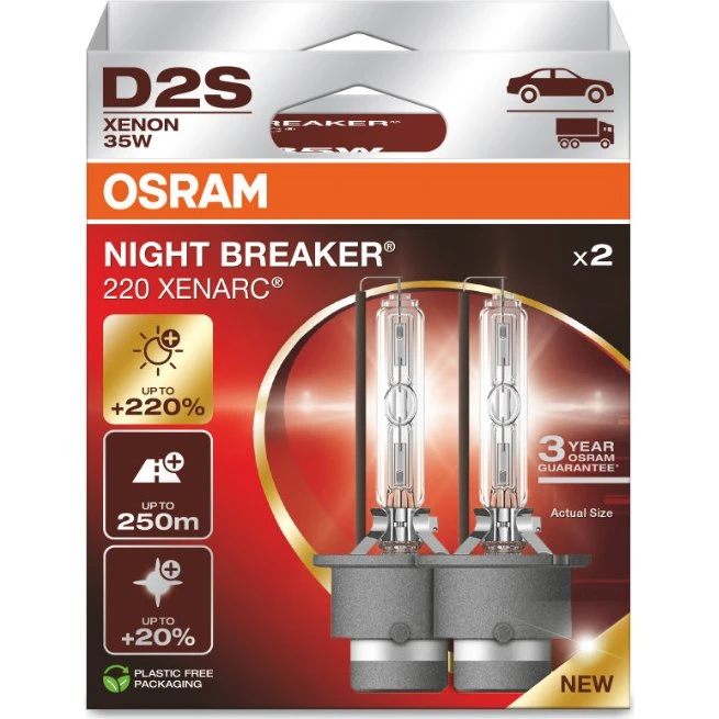 Osram D2S Night Breaker 220 Xenarc 2 stuks