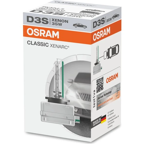 Osram D3S Classic Xenarc 35W PK32d-5 4300K