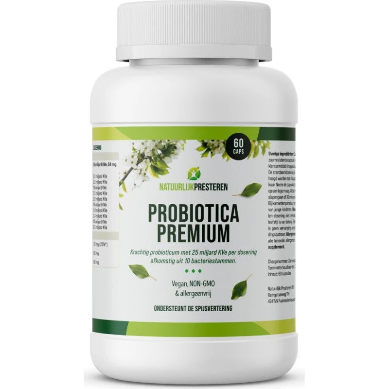 Probiotica Premium 60 capsules – 10 stammen, 25 miljard