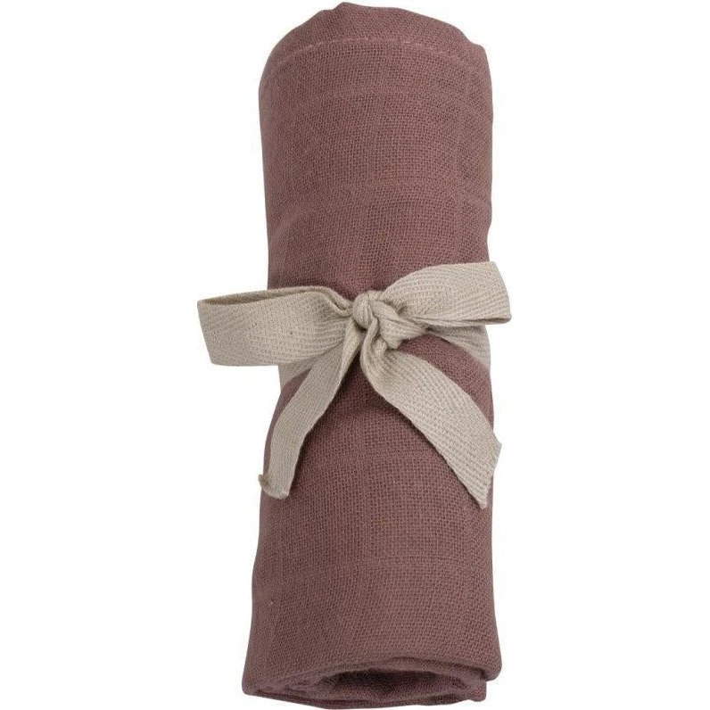 Filibabba Muslin Doek GOTS Oudroze 65x65 cm