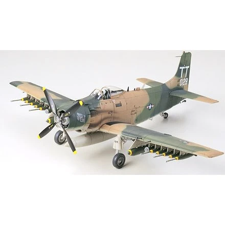 Tamiya 1:48 Douglas A-1J Skyraider USAF Plastic Model Kit