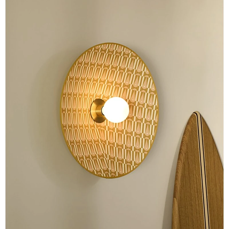 MARKET SET Wandlamp Gatsby Myra, Ø 50 cm, Crème