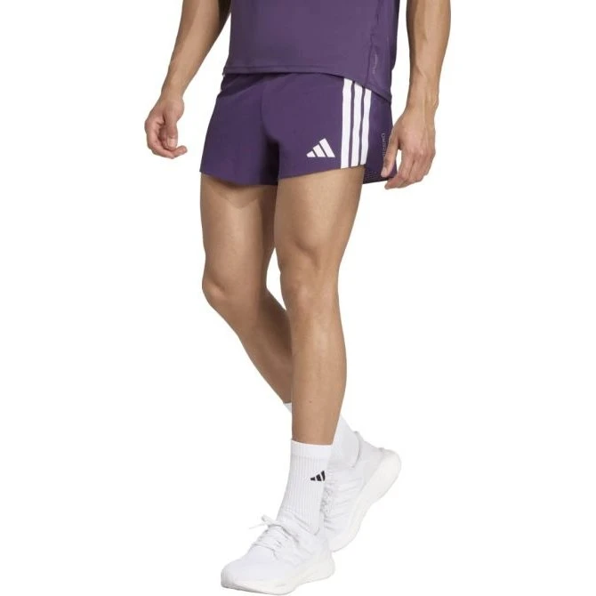 adidas Adizero Gel 3 Inch Shorts Paars Heren XS