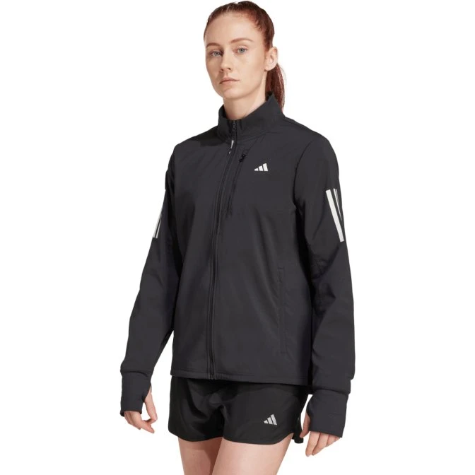 adidas Own the Run Dames Hardloopjack - Zwart