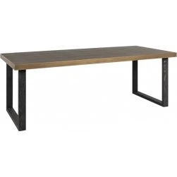 Richmond Interiors Eettafel Bloomville 230 cm PU-leer zwart