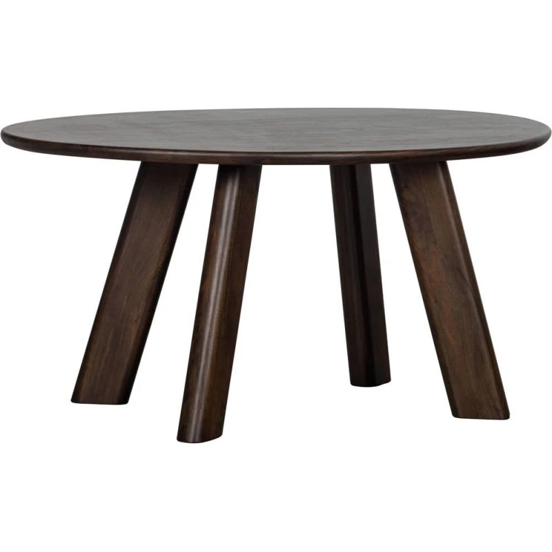BePureHome Roundly Eettafel Mango Hout Walnoot 160x110