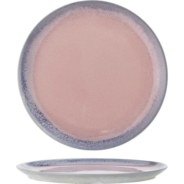 Bloomingville Paula Teller 26,5 cm Rosa Blau Steingut Keramiek