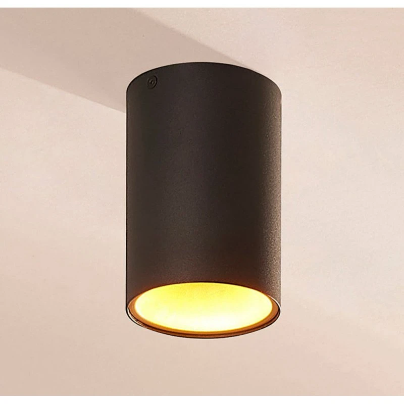 Vinja Arcchio Plafondlamp - Zwart/Goud - Modern Aluminium