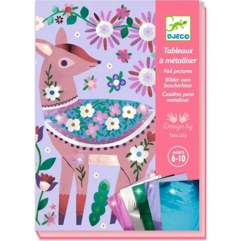 Djeco Schilderijtje Metalliseren Bosdieren