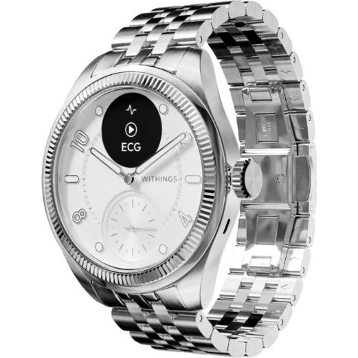 Withings ScanWatch Nova Brilliant Titanium Zilver 39mm