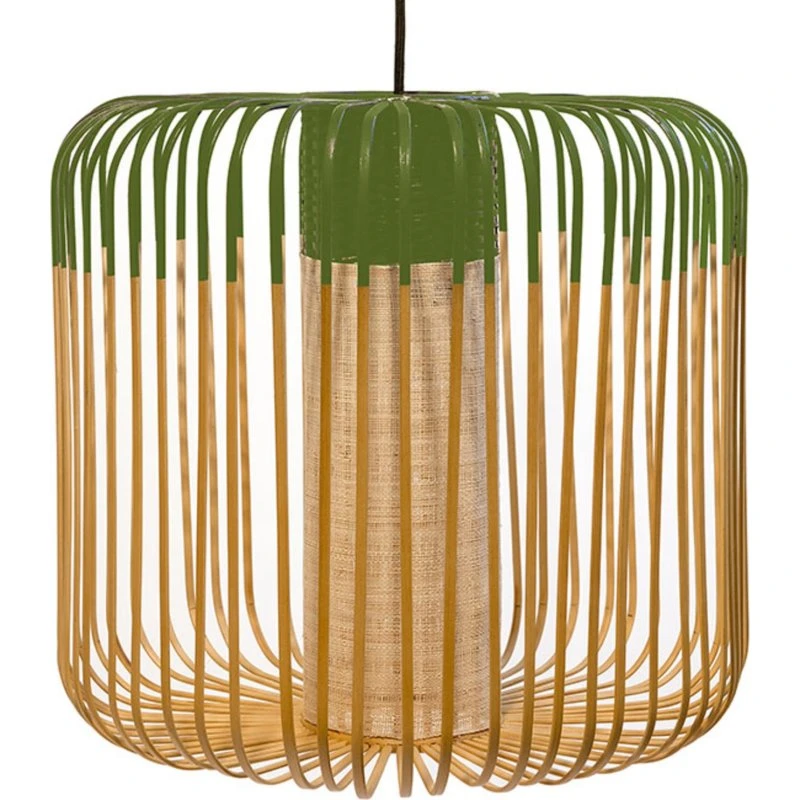 Forestier Bamboo Light M - Groen - Bamboe Hanglamp