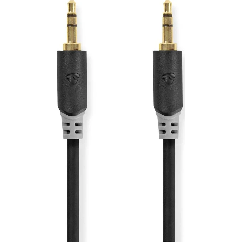 Nedis 1m Stereo Audiokabel 3,5mm Verguld - Zwart