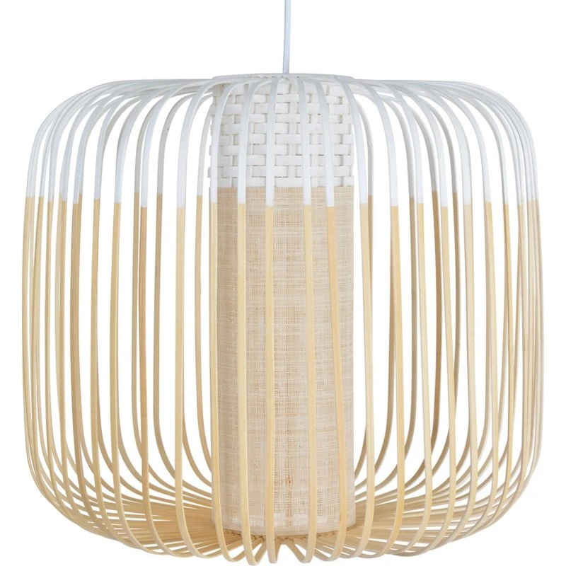 Forestier Bamboo Light M - Bamboe Hanglamp - Wit